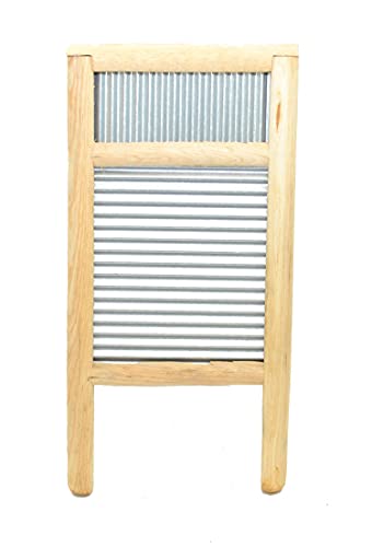Laredo Import Small Washboard with Tin-15.5 Inches High X 7 3/8 Inches Wide