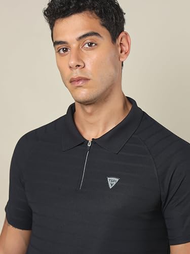 Image of TECHNOSPORT Men's Polyester Slim Fit Polo T-Shirt - (P691 P) Pack of 1