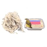 Nistmaterial für kleine Haustiere, Jute- und Baumwollmischung für effektives und gemütliches Nisten (20 g)