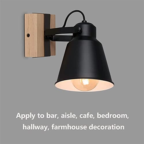 Lámpara de pared industrial de metal resistente con diseño retro ajustable 3