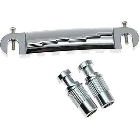 Dopro Chrome Electric Guitar Wrap Around Bridge Tailpiece for Les Paul LP Junior Cover