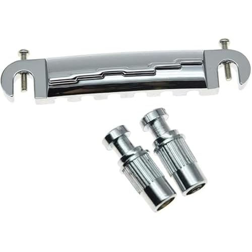 Dopro Puente envolvente de guitarra eléctrica cromada para Les Paul LP Junior