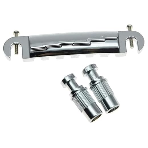 Dopro Puente envolvente de guitarra eléctrica cromada para Les Paul LP Junior