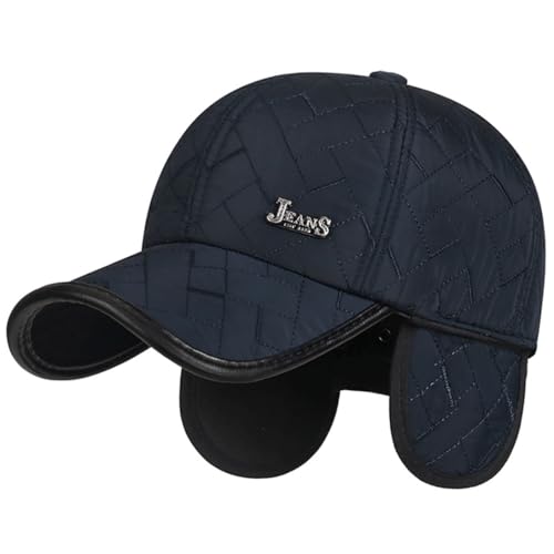 Gorra de Béisbol Ajustable por Hombre Mujer in Invierno al Aire Libre Deport Sombrero Espeso Cálido Gorra de Béisbol Invierno Hombre con Orejeras Plegables - imagen 2