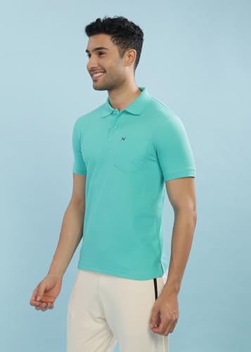 Image of Force NXT Polo Neck T-Shirt for Men Pack of 1 | Regular Fit T-Shirt for Men | Premium Super Combed Rich Cotton Polo Shirt | Men's Ultra Soft Half Sleeve T-Shirt