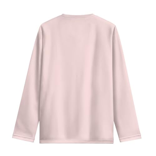 Image of Girls Cartoon Print Long Sleeve Graphic Tee Casual Crew Neck T-Shirts for 3-16 Years Little Girls