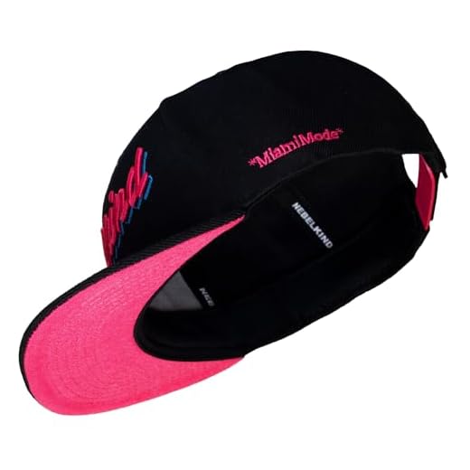 Nebelkind Cappello Snapback-cap Uomo Donna Miami Nero Rosa, Taglia Unica, Unisex, Cappellino da Baseball di Alta qualità, Taglia Regolabile, Stile Streetwear, Cappellino da Baseball, Retro 9 Nebelkind Cappello Snapback-cap Uomo Donna Miami Nero Rosa, Taglia Unica, Unisex, Cappellino da Baseball di Alta qualità, Taglia Regolabile, Stile Streetwear, Cappellino da Baseball, Retro
