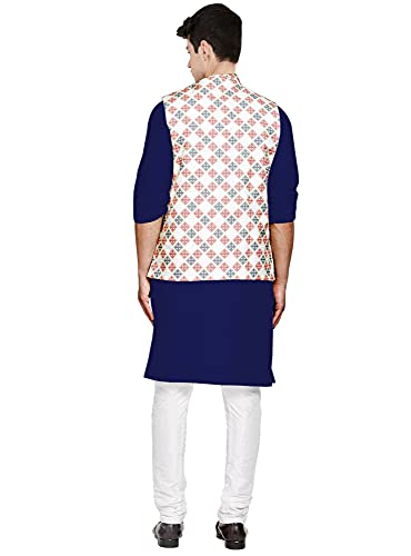 Image of OS MEN'S 3 PCS COMBO SET | KURTA + PYJAMA + NERHU JACKETS|COTTON KURTA PYAJAMS | SARTIN NERHU JACKET| SIZE M TO 2XL|