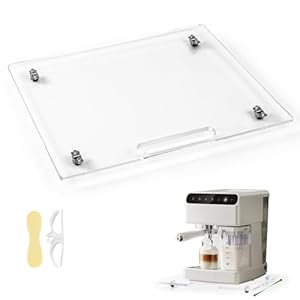 Appliance Sliders for the Kitchen, Suitable for Heavy-duty Kitchen Equipment Such as Coffee Makers and Auxiliary Mixers with a Countertop Sliding Tray Featuring Rubber Wheels – 13″ x 14″