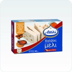 Attiki Greek Halva Almond with Honey - 400g (14 Oz) by Attiki