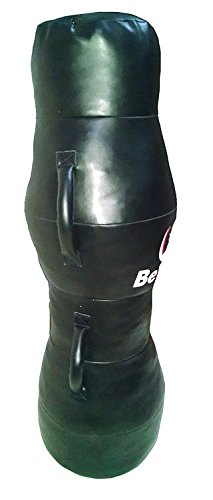 Bestzo MMA Punching Bag - Cylinder Shape Pound/Floor Striking -Black-Synthetic Leather -59 inch