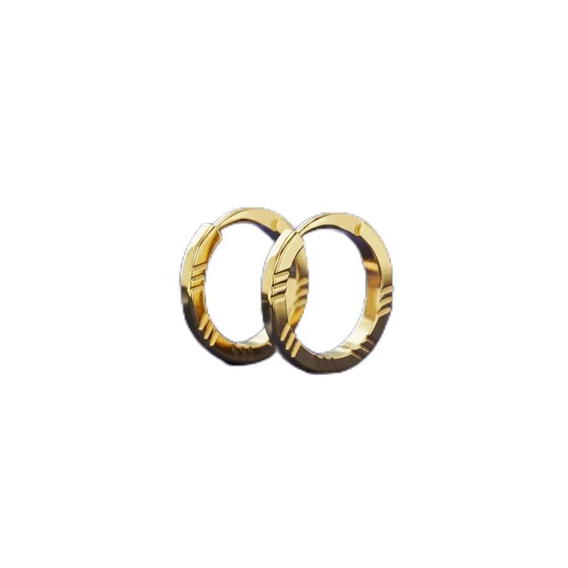 9KT / 14KT / 18KT Yellow Gold Classic Kids Earring For Women-image-1
