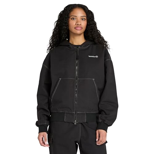 Timberland Men's Washed Duck Canvas Hooded Bomber3