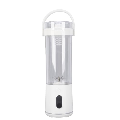TOPINCN Licuadora Portátil, 50W 300ML Recargable Mini Exprimidor de Viaje con 12 Cuchillas de Acero Dentadas Pantalla LCD Carga Tipo C, para Gimnasio, Hogar, Oficina, Deportes Al Aire