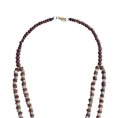 Image of AAKRITI ART CREATIONS Handcrafted Tribal & Wooden Necklace Collection | Dhokra, Ethnic, Brass & Artistic Designs | Royal, Boho & Nomadic-Inspired Statement Jewelry for Women