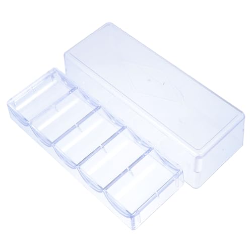 Totority Game Chip Storage Box Mahjong Chips Organizer Pp Small Container Portable Organizer