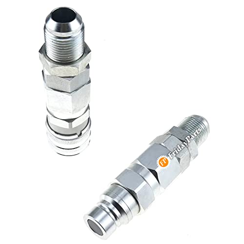 Image of FridayParts #12 JIC Flat Face Hydraulic Quick Connect Coupler | Compatible for Bobcat 7753 773 863 873 963