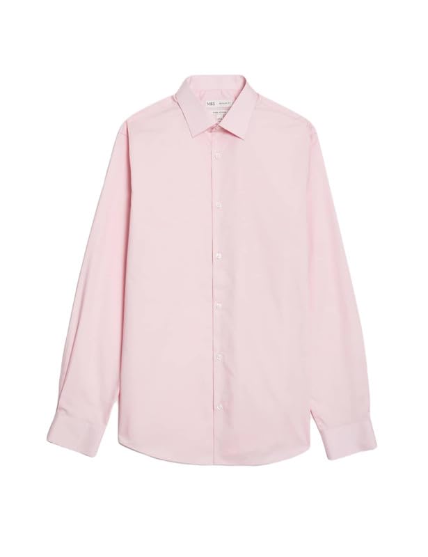 Image of Marks & Spencer Men's Cotton Regular Fit Long Sleeves Shirt
