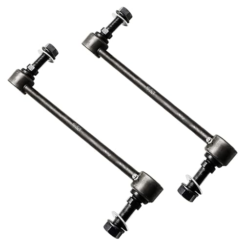 Image of Detroit Axle - AWD Front End Suspension Kit for 2011-2014 Chrysler 300, 2011-2015 2017-2023 Dodge Charger, 2 Upper Control Arms Ball Joint 4 Inner Outer Tie Rods 2 Sway Bars Replacement