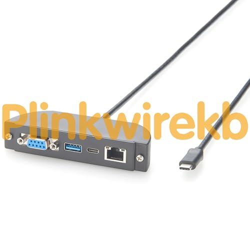 Rallonge Panel Mount USB-C vers DB9 RS232 RJ45 PCM-KW-565 pour intégration châssis 0,3m
