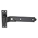 One Stop DIY 4 x CRANKED HOOK & BAND SHED DOOR HINGES STEEL BLACK 250mm x 38mm x 4.5mm NEW