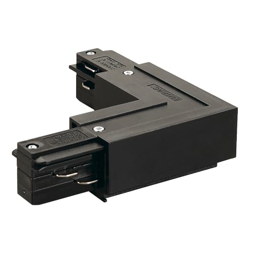 SLV L-VERBINDER, für EUTRAC Hochvolt 3Phasen-Aufbauschiene, Schwarz