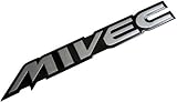 MIVEC Engine Aluminum Emblem Badge Nameplate Decal Logo Rare for Mitsubishi EVO Evolution X Turbo Lancer Galant Eclipse Ralliart GT MR GSR VR MMC VVT Cedia Carisma Pajero 3A91 3B20 4A90 4A91 4B10 4B11 4B12 4G15 4G69 4N13 6B31 6G75 4G19 4G92 4G63T 6A12 6G72 6G74