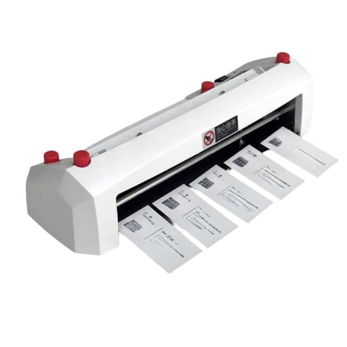 TAYTHI 電動名刺切断機、自動カッター製本機、調整可能、300g オフィスペーパーカッター ビジネス/招待状/会員カード/ワードカード 衣類用 (A)