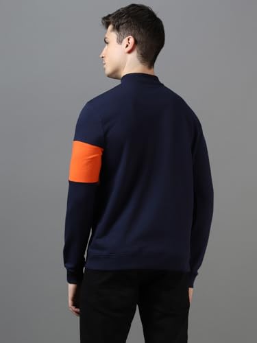 Image of Urbano Fashion Men's Cotton Color Block Sweatshirt