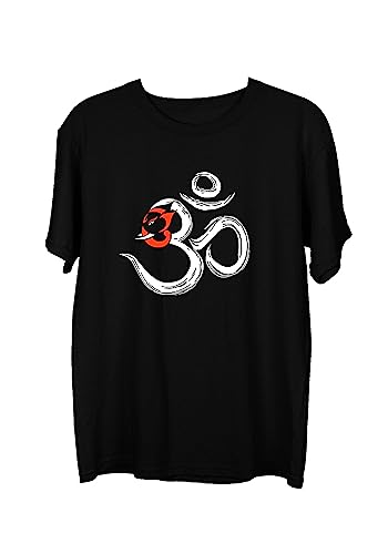 Image of Wear Your Opinion Men's S to 5XL Premium Combed Cotton Printed Half Sleeve T-Shirt (Design : Ganesha Peace)
