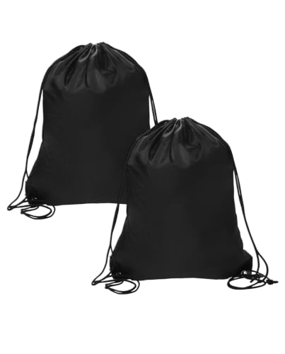 LEEQ 2 piezas Bolsa con cordón impermeable, mochila deportiva, bolsa mochila de cuerdas, saco de tela para gimnasio, escuela, playa, vacaciones, natación, viajes
