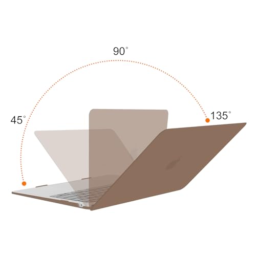 Image of MOSISO Compatible with MacBook Air 13 inch Case 2022 2021 2020 2019 2018 Release A2337 M1 A2179 A1932 Touch ID, Plastic Hard Shell Cover Compatible with MacBook Air 13.3 inch Case, Caramel Brown