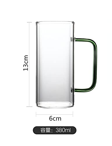 Kitchen Glasses With Color Handles Lids Straws Set Of 4 Drinking Glasses #TOP2