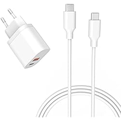 Cargador Ipad Alkosto PD 20W USB-C Rápido Cargador para iPad Air 10.9´´ 4ª/5ª, para iPad Pro 11´´/12.9´´ Gen 1ª/2ª/3ª/4ª/5ª/6ª, Mini 8,4´´ 6ª generación 2022 2021 2020 2018 Alimentación Cable de 1.8M
