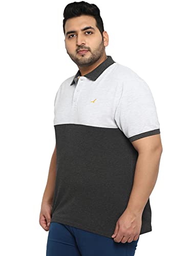 Image of AMERICAN CREW Polo Collar T-Shirt for Plus Size Men