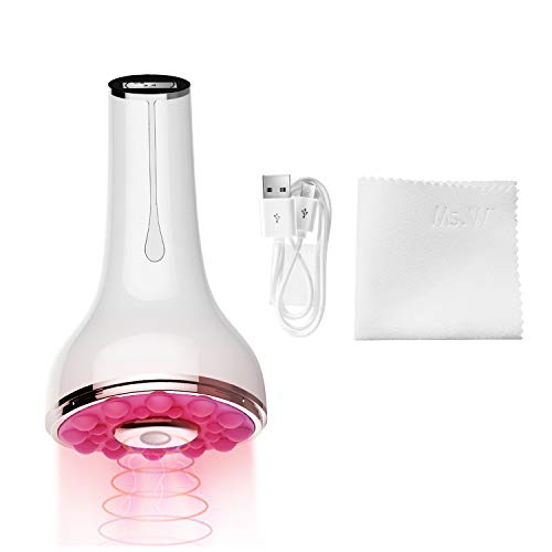 Ms.W EMS Body Slimming Massager, 55?u00b15? Heat Electric Vibration Body Firmers & Shapers, Skin Tightening Beauty Device Weight Loss Machine, Chest Enlargement Anti Sagging, USB Rechargeable