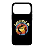 Hülle für iPhone 17 Pro Max Albuquerque NM, südwestliches Retro-Design im Distressed-Stil