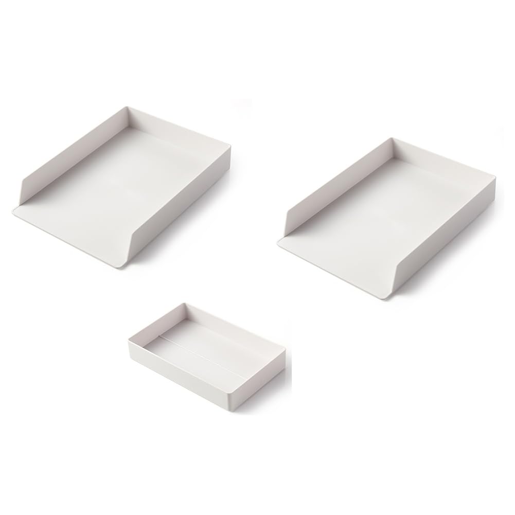 CTRLZS Stackable Storage Box Desktop Shelf Tray Storage Box Tray