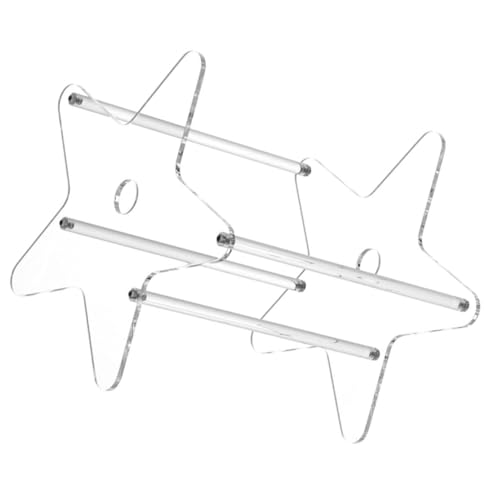 Porte-disques stable acrylique transparent pour le rangement efficace des disques et des revues