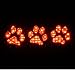 PAW PRINTS - 3rd Third Brake Light Vinyl Decal Mask Kit #1105 | Vinyl Color: Black
