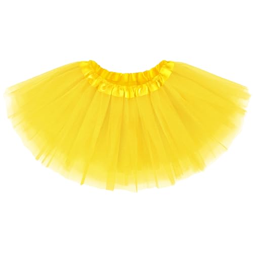 Yellow Tutu Women Gold Tutus Womens Yellow Tulle Skirt for Womens Adult Tutus for Women Mini Skirt Gold Tutu Skirts