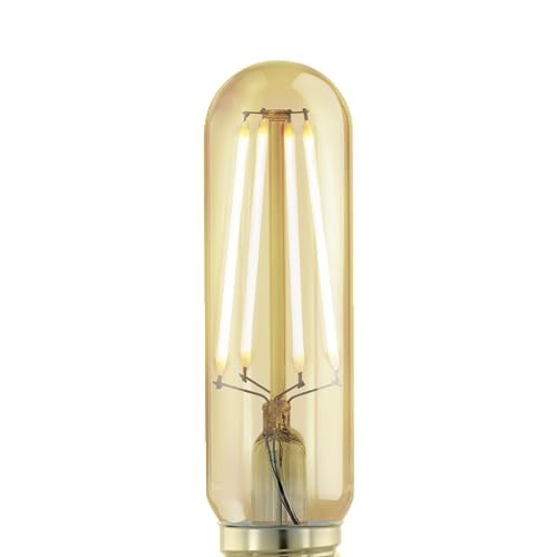 Eglo Dimmable E27 LED Tube, Golden Vintage Filament Light Bulb, Edison lamp for Retro Lighting 4 watt (Equivalent to 28 watt) - Image 3