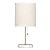 HAITRAL Bedside Table Lamp - Small Nightstand Lamp with Marble Base, Lamp for Bedroom, Office, Girls Room - Gold