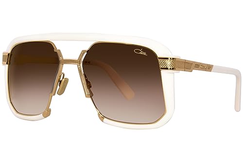 Cazal Legends 682 003 Sunglasses Gold Plated/Milky White/Brown Gradient 57mm