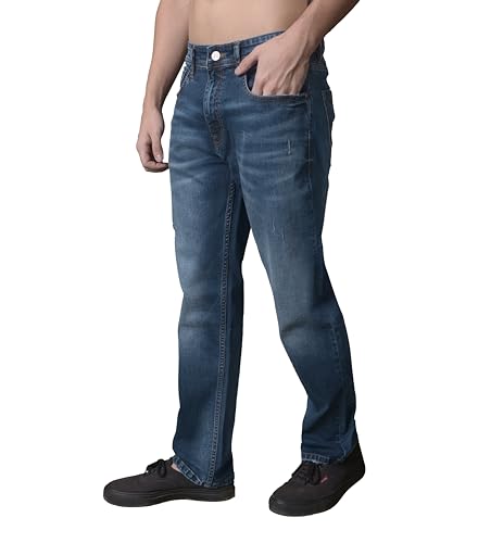 Image of i'sol Men's Premium Baggy Jeans | Loose FIT Jeans | Light Stretch | Baggy Jeans for Men | Casual Denim
