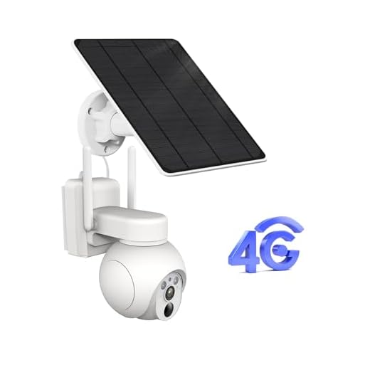 AMOROM 3G/4G LTE Überwachungskamera Aussen Solar mit SIM Karte, Kamera Überwachung Akku Ohne WLAN mit Bewegungserkennung, Farb/IR Nachtsicht, 2-Wege-Audio, Wasserdicht