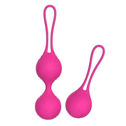 XSEXO por Médicos para el Control de la Vejiga y Ejercicios del Suelo Pélvico Juego de 2 Bolas Kegel Premium Silicone Vaginal y Mejorar el Control de la Vejiga y Problemas de la Incontinencia