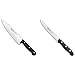 Arcos Cuchillo Universal Cocinero 200Mm, Acero Inoxidable, Plateado, 200 Mm + Maitre, Cuchillo Cocina, Acero Inoxidable Nitrum 150 Mm, Mango Polipropileno Negro
