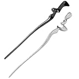 PLAFOPE 2個小众复古デザインメタルヘアスティック 髪飾り 女子用 軽量 アレルギー アクセサリー 発表会や卒園式のアップスルに