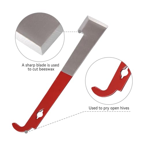 POLLIBEE Bee Smoker Stainless Steel with Heat Shield Bee Hive Tool J Hook Beekeeping Supplies and Beekeeper Tool Kit - Image 4